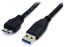 STARTECH 0.5m 1.5ft Black USB 3.0 Micro B Cable