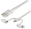 STARTECH 1m Lightning USB-C Micro-B to USB Cable