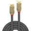 LINDY 1m DisplayPort 1.4 Cable, Gold Line