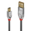 LINDY 7.5m USB 2.0 Type A to Mini-B Cable, Cromo Line