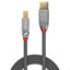 LI 36660 LINDY USB 3.2 Type A to B Cable, 5Gbps, Cromo Line
