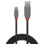 LINDY 0.5m USB 2.0 Type A to Micro-B Cable, Anthra Line