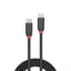 LINDY 1.5m USB 3.2  Type C to C Cable, 20Gbps, 3A, Black Line