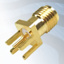 GIGATRONIX SMA End Launch Jack, Gold Plated, 6.35mm x 6.35mm Flange, 1.57mm PCB
