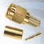 GIGATRONIX SMA Crimp Plug, Dual Crimp, Gold Plated, RG58, LBC195, URM43