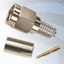 GIGATRONIX SMA Crimp Plug, Dual Crimp, Nickel Plated, RG58, LBC195, URM43