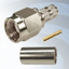 GIGATRONIX SMA Reverse Polarity Crimp Plug, Nickel Plated, RG142, RG223, RG400