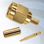 GIGATRONIX SMA Crimp Plug, Dual Crimp, Gold Plated, RG174, LBC100, RG316, RG188