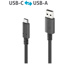 PURELINK Active USB-C to USB-A cable - USB 3.2 Gen2x1, 3A, 10Gbps - PureInstall 3.00m